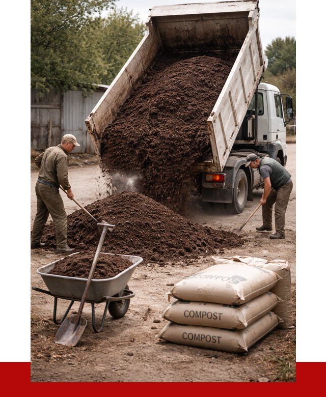 Купить компост в Сердобске от 4247 р. за куб с доставкой | ПРОНЕРУДСрд