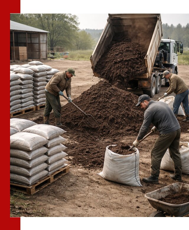 Доставка компоста оптом и в розницу в Сердобске