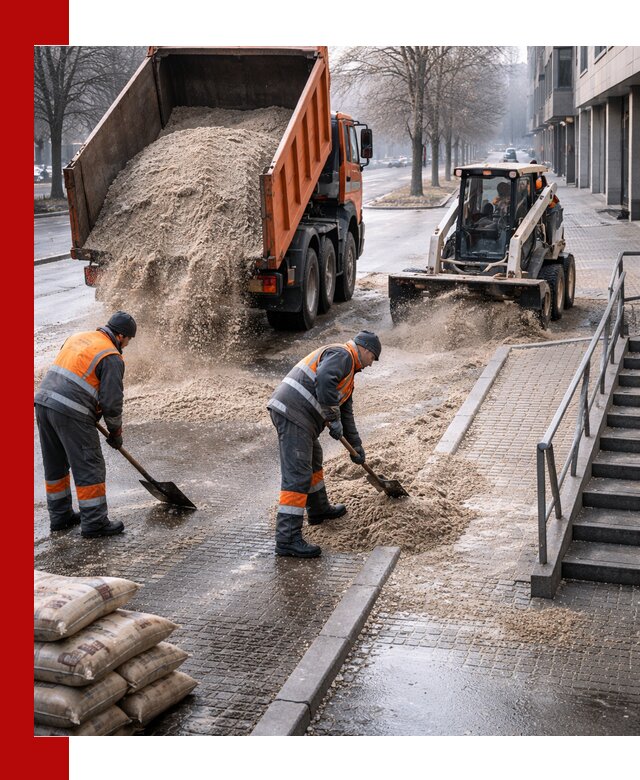 Поставка противогололедных материалов в Сердобске