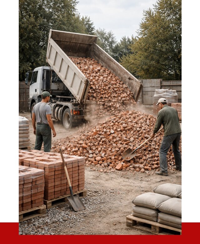 Бой кирпича в Сердобске с доставкой от 4247 руб/куб | ПРОНЕРУДСрд