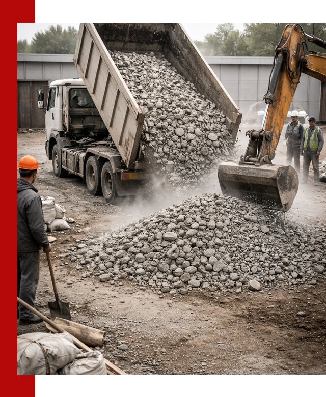 Доставка дробленого бетона в Сердобске оптом и в розницу
