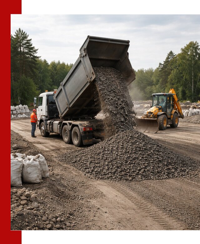 Доставка дробленого асфальта в Сердобске для дорожных работ