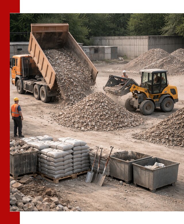 Вторичные материалы для отсыпки в Сердобске — поставка и доставка