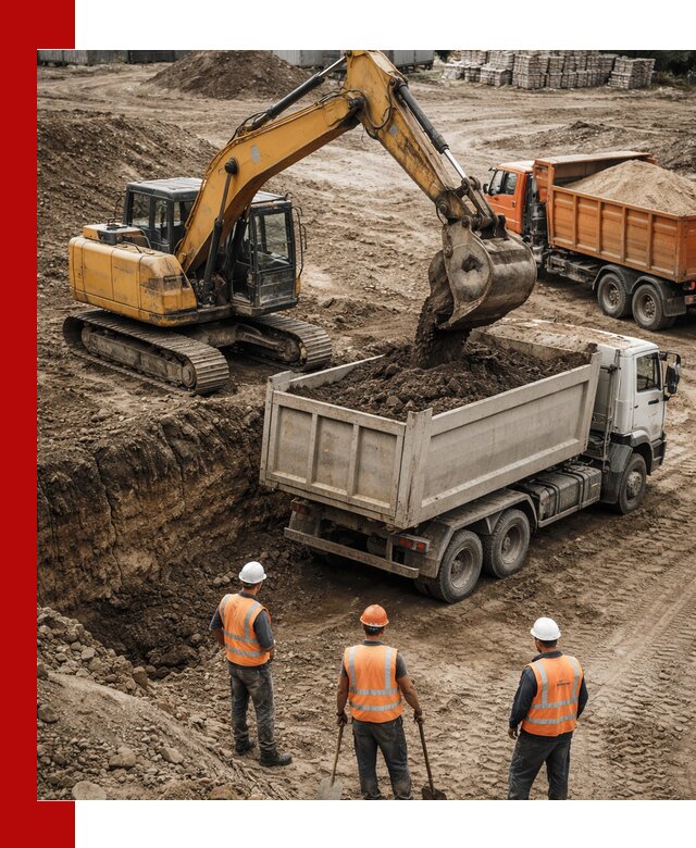 Разработка грунта для строительства и благоустройства в Сердобске