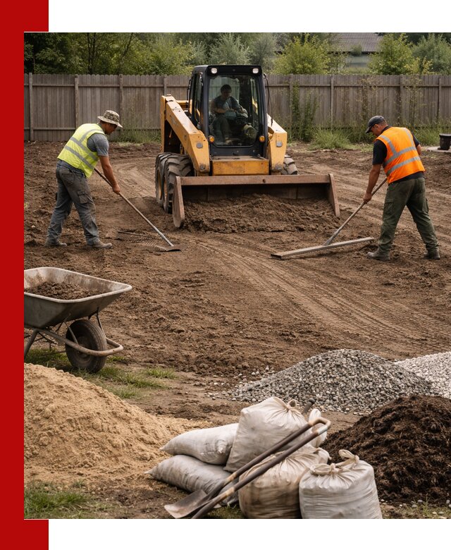 Выравнивание участка под строительство и благоустройство в Сердобске