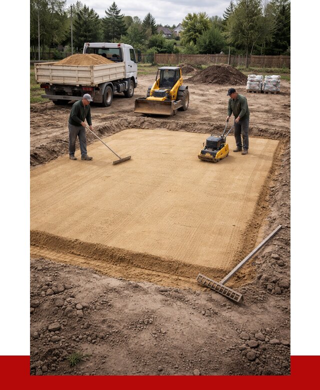 Устройство песчаной подушки в Сердобске от 4550 р. ПРОНЕРУДСрд