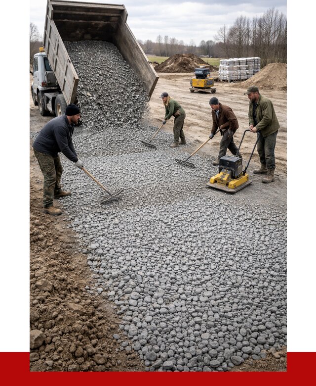 Устройство щебеночной подушки в Сердобске от 4550 р. ПРОНЕРУДСрд